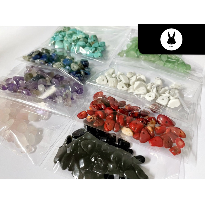 [🇹🇭พร้อมส่งจากไทย] ลูกปัดหินธรรมชาติ  หินธรรมชาติ 50 ชิ้น