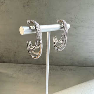 ต่างหูคิวบิคทรงห่วงซ้อน