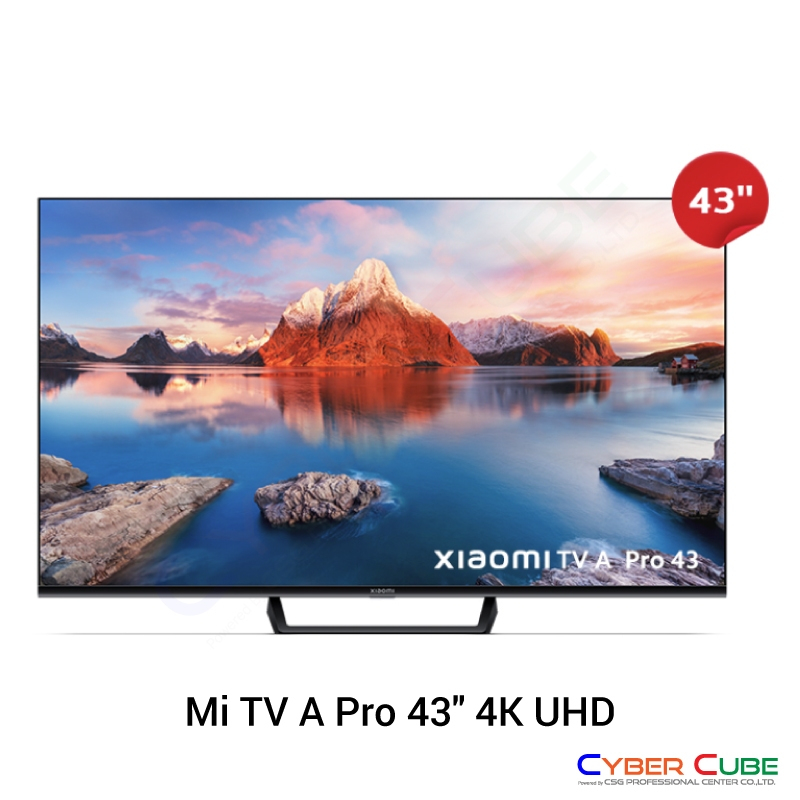 Xiaomi Mi TV A Pro 43" 4K UHD (48138) [XMI-L43M8-A2SEA] Google TV™ - (สมาร์ททีวี) SMART TV