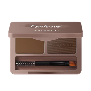 W-05🌟YAQINUOแป้งฝุ่นเขียนคิ้ว Eyebrown Powder1ตลับ2สี พร้อมแปรง กันน้ำ กันเหงื่อใช้งานง่าย ติดทนนาน ระบายสีคิ้ว คิ้วฝุ่น