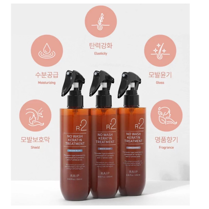 💖แท้/ส่งไวมาก💖 Raip R2 No Wash Keratin Treatment 250 ml