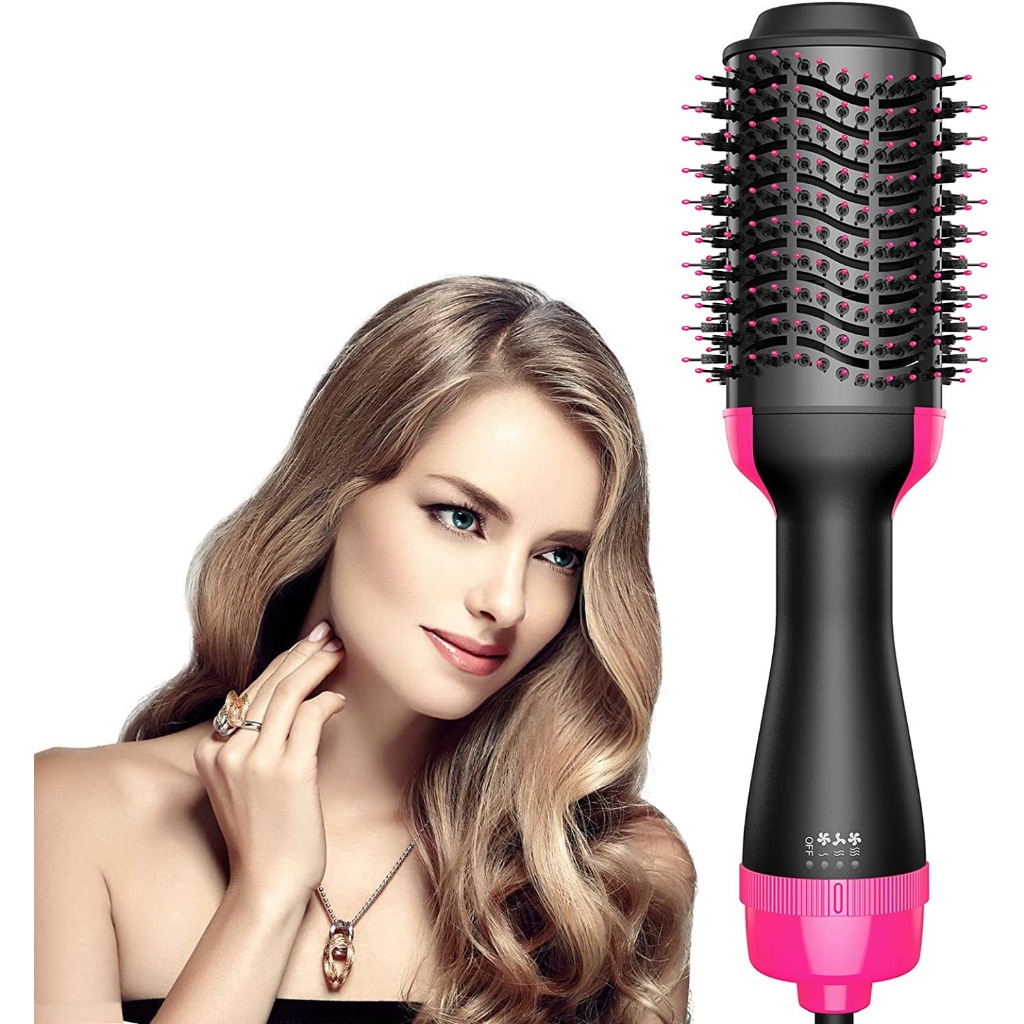 หวีไดร์ แปรงไดร์ ไดร์ตรง เครื่องเป่าผม แปรงลมร้อน 4in1 One-Step Hair Dryer Hot Air Brush