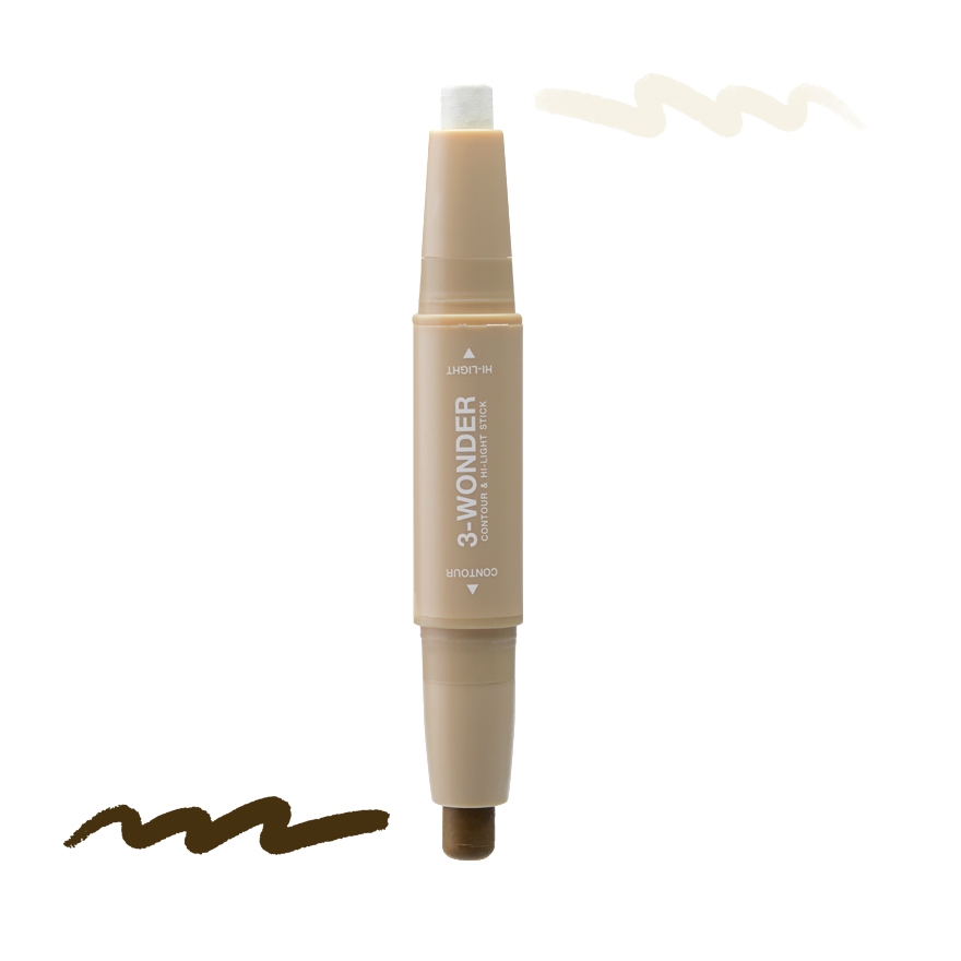 MISTINE 3-Wonder Contour & Hi-Light Stick ขนาด 3.9 g. มิสทีนคอนทัวร์และไฮไลท์