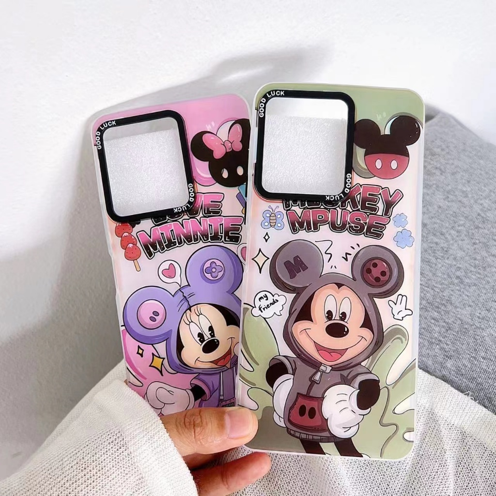 เคสTPU ลายการตูน งานเงาสท้อนแสง สำหรับรุ่น OPPO A57 4G A77S A15 A15S A16 A17 /A17K A53 4G A54 4G