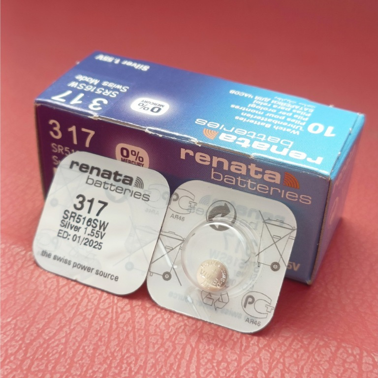 ถ่าน แบตนาฬิกา  แท้ จาก Renata  รุ่น SR516SW 317 (Swiss made)