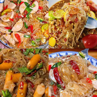 🍜 พร้อมส่งทันที ตำเส้นเส้นเล็กพวง อร่อยแซ่บบบ พร้อมส่งในไทย🍜