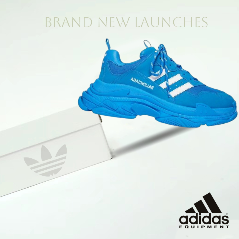 Adidas x Balenciaga Triple S blue/white ของแท้100%💯รองเท้าผ้าใบ