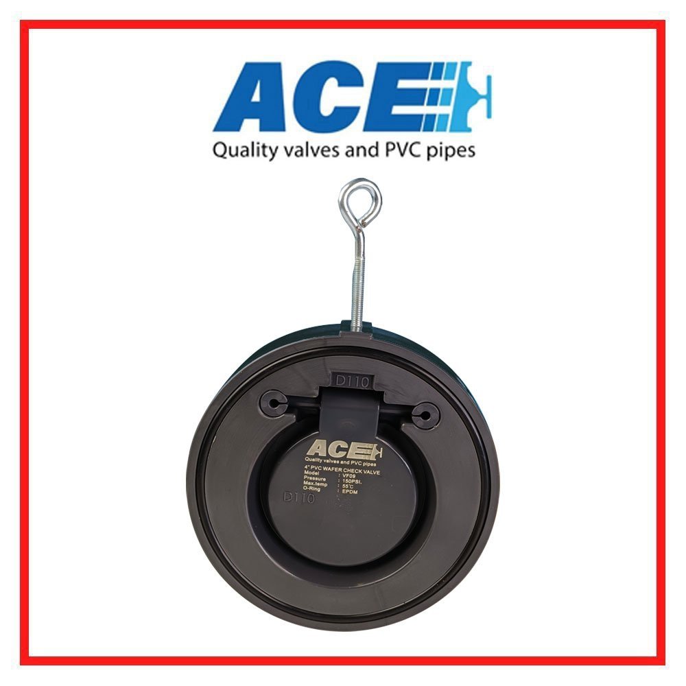 ACE Wafer Check Valve Single Disc เวเฟอร์เช็ควาล์ว แบบแผ่นเดียว ป้องกันน้ำไหลย้อนกลับ ใช้ได้ทั้งท่อแนวตั้งและท่อแนวนอน