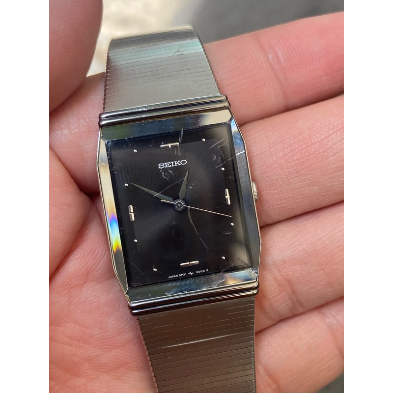 SEIKO หน้าดำ ของแท้ มือสอง