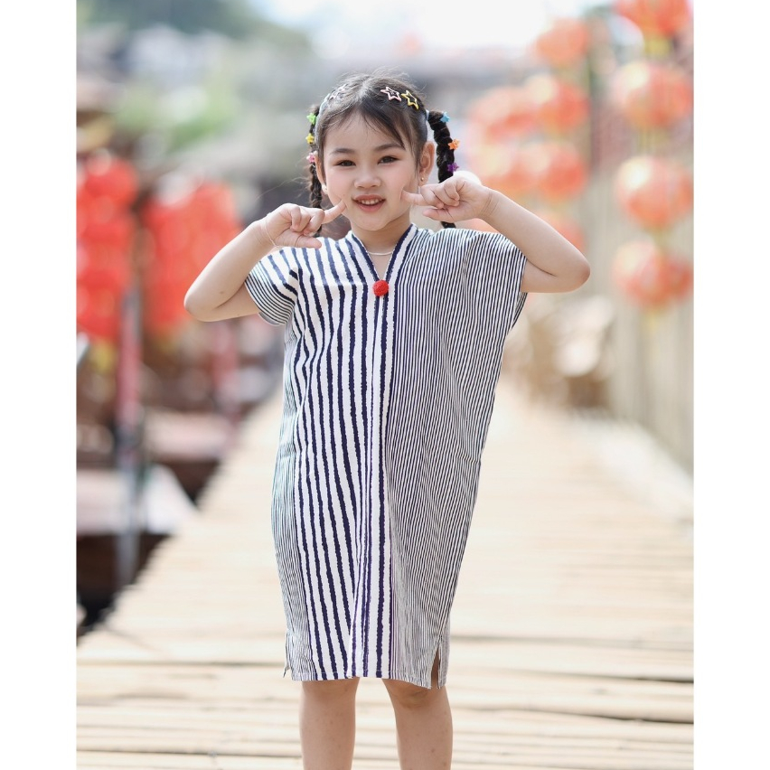 ลดพิเศษ ชุดเดรสเด็กผู้หญิงเดรสผ้าฝ้ายลายธรรมชาติสวยน่ารัก By NANAKIDSSHOP#ชุดเซ็ท#ชุดครอบครัว#ชุดเด็ก#ชุดเด็ก