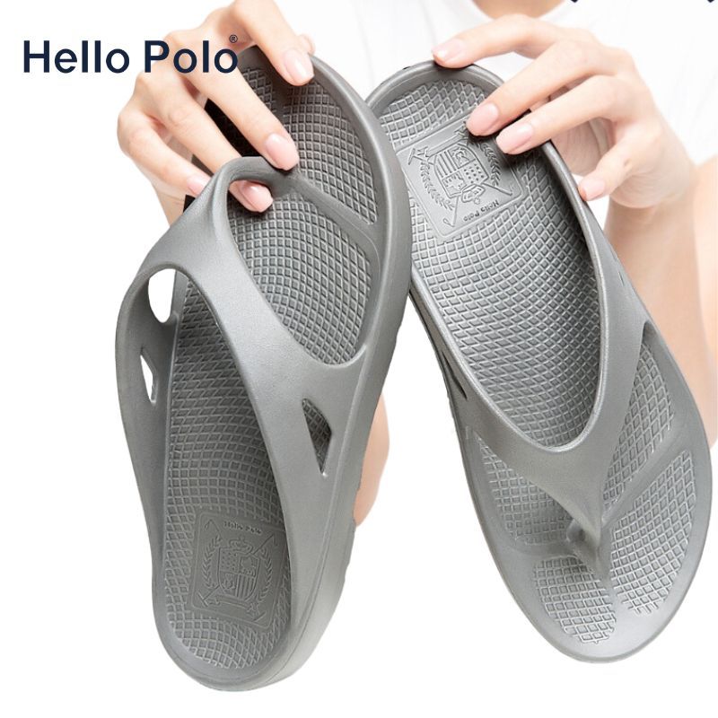Hello Polo รองเท้าแตะเพื่อสุขภาพ กันลื่นกันน้ำ ลําลองแฟชั่น ใส่ในบ้าน ออกไปข้างนอก บอกลาปัญหาสุขภาพเท้า HP8002