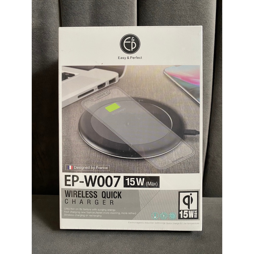 E&P EP-W007 15W Wireless Charger แท่นชาร์จไร้สาย กำลังไฟ 15 วัตต์ ชาร์จได้รวดเร็ว
