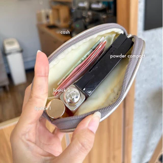 กระเป๋าสตางค์ใบสั้น กระเป๋าเงินผู้หญิง KEPT Pocket Bag 2 ช่อง ขนาด 6 นิ้ว รวมลาย พร้อมกล่อง