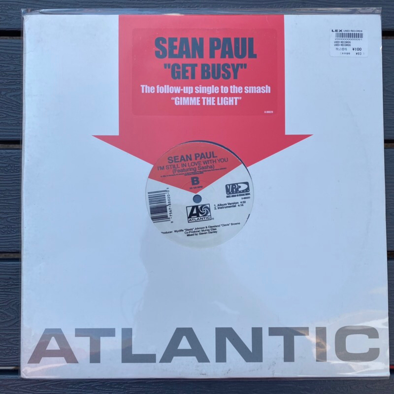 1 LP Vinyl แผ่นเสียง ไวนิล Sean Paul – Get Busy (1005)