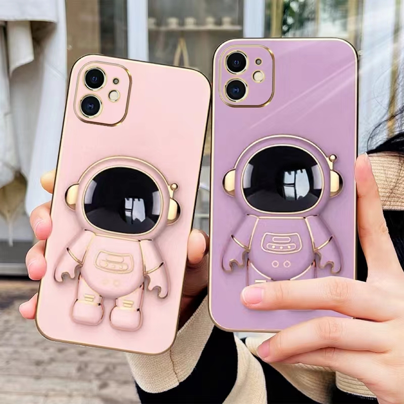 เคส ขาตั้ง เคสอวกาศ ใช้สำหรับiPhone 15 14 Pro Max i13 13pro max i12 12pro max i11 11promax TPU Case 