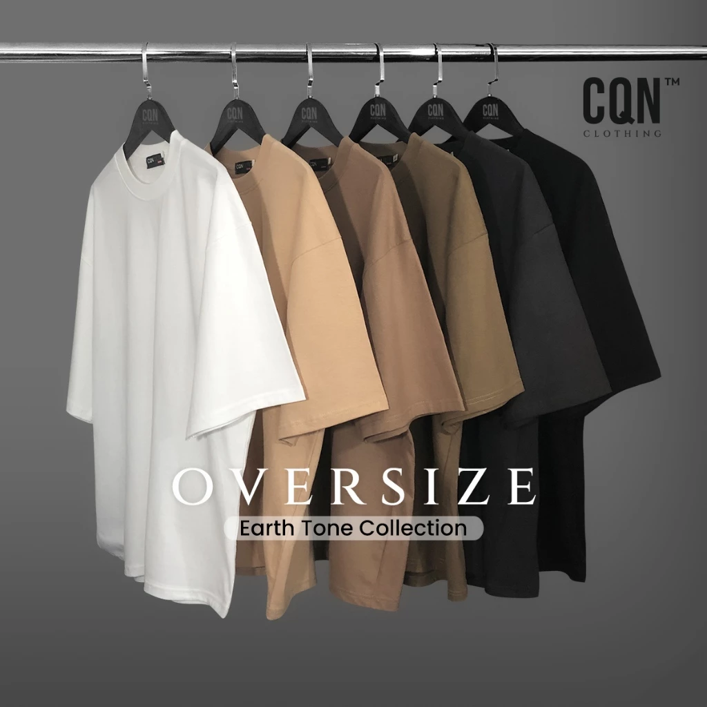 CQN | เสื้อ Oversize [รวมสี Earth Tone] ผ้าหนานุ่ม คอแคบ ไม่ย้วย (สีใหม่ !!!)