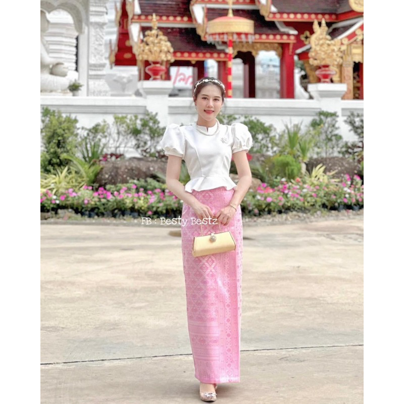 เสื้อบาร์บี้แขนตุ๊กตาแต่งชายระบาย (เฉพาะเสื้อ)