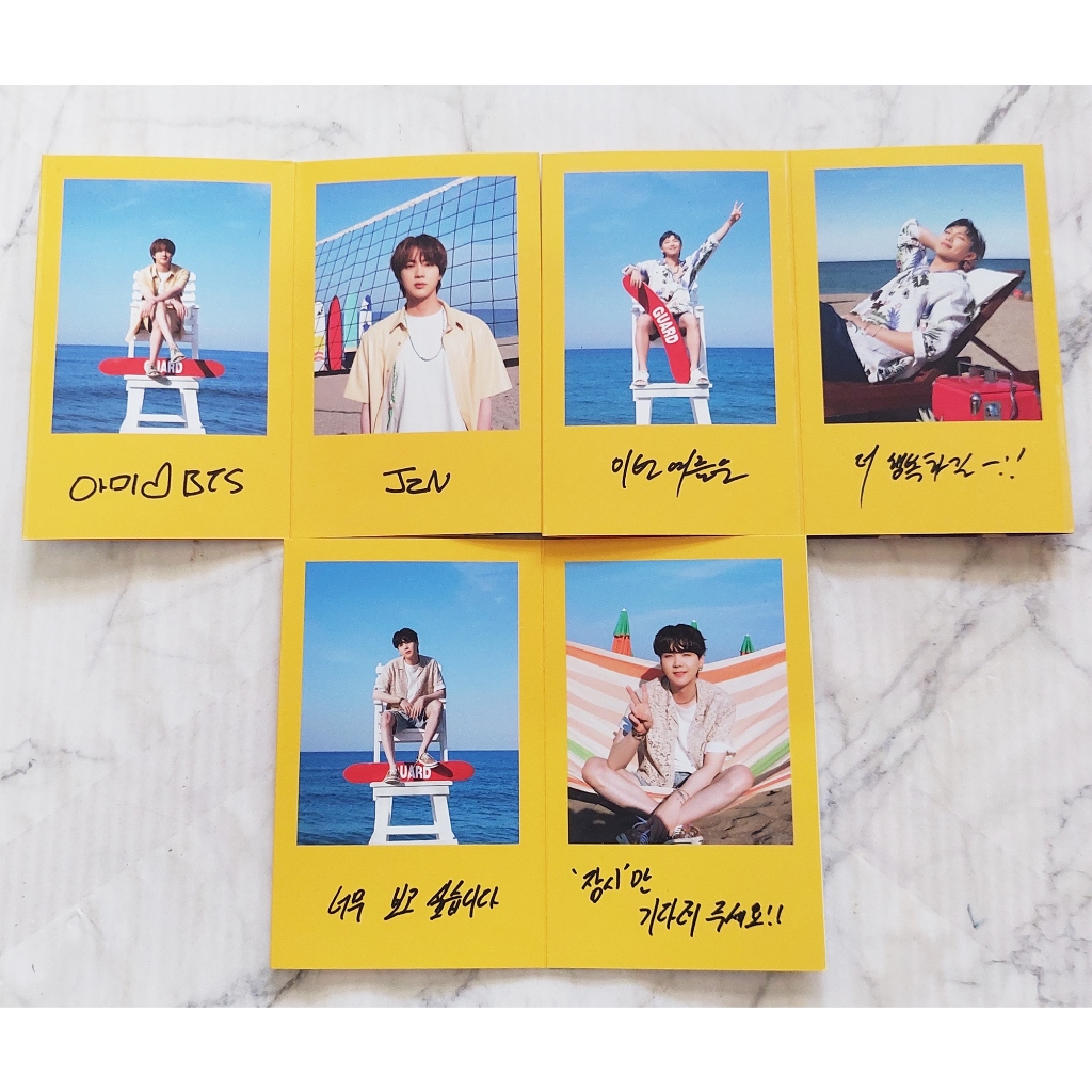 การ์ด Folded Message RM Suga Jin ของแท้ จาก CD อัลบั้ม BTS - Butter Album พร้อมส่ง Kpop Card