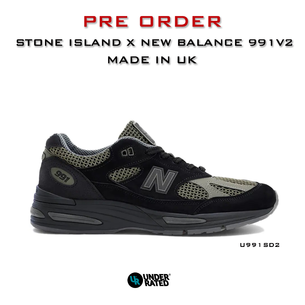 {สินค้าพรีออเดอร์} รองเท้า Stone Island x New Balance 991v2 Made In UK [U991SD2]