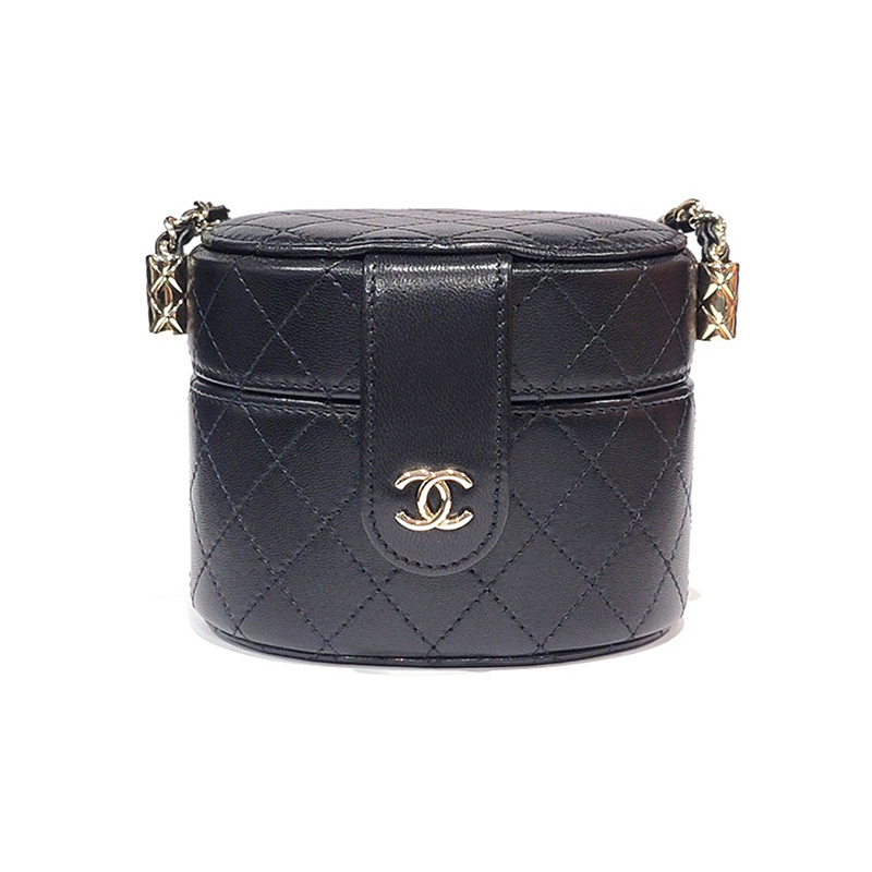 Chanel/เพชร/กระเป๋าทรงกระบอก/กระเป๋าสะพายข้าง/แท้100%
