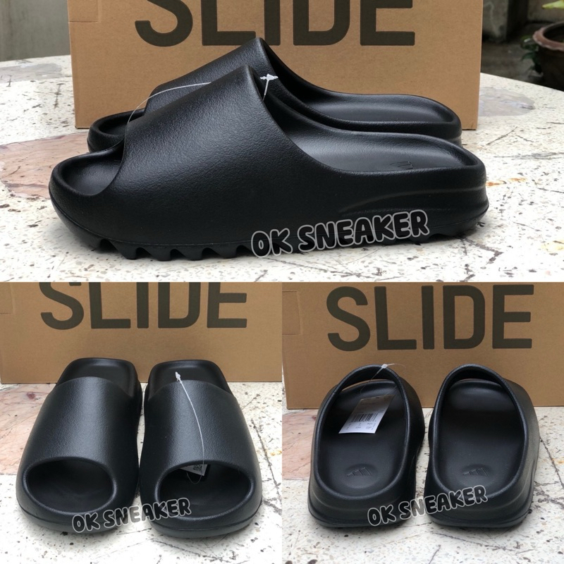 รองเท้าแตะ Yeezzy Slide งาน 1:1 พื้นโลโก้ ผิวหยาบ เบา นุ่มมาก ใส่สบาย พร้อมกล่องตรงรุ่น พร้อมส่งในไทย