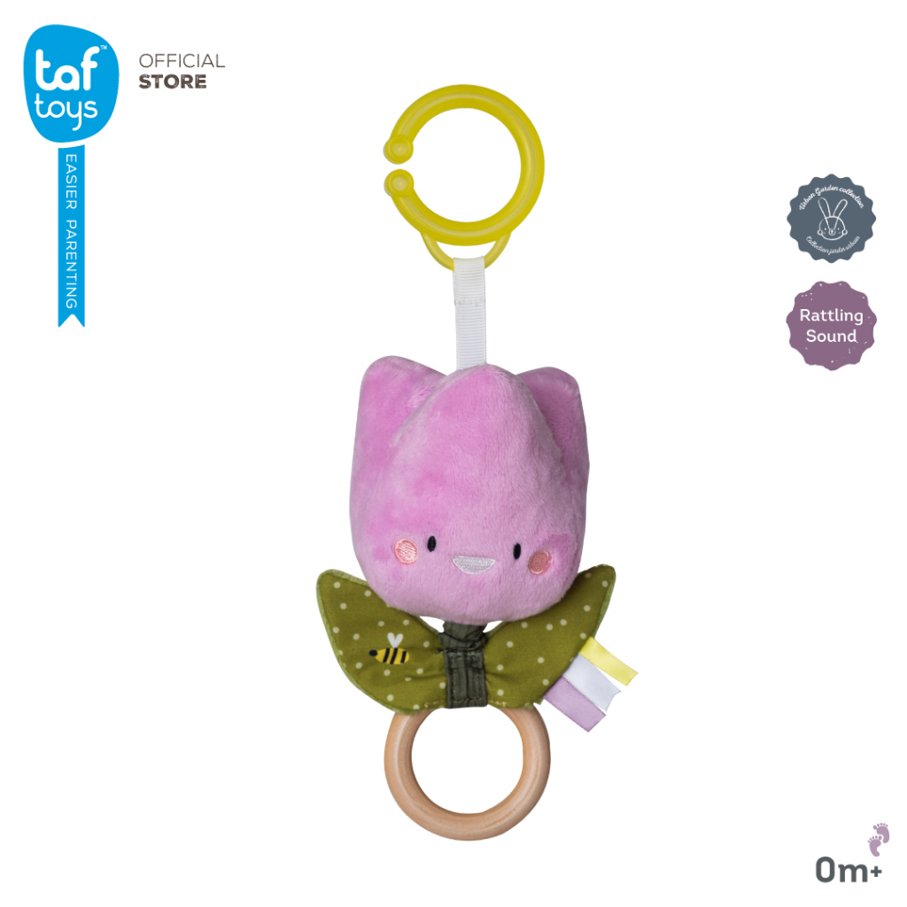 Taf Toys โมบายติด รถเข็นเด็ก คาร์ซีท Tuli Flower Jitter โมบายเด็ก 0 เดือน ขึ้นไป