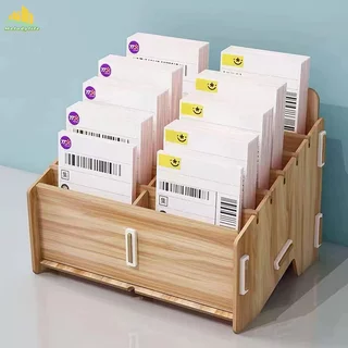 ระเบียบโทรศัพท์มือถือกล่องเก็บของ ที่จัดระเบียบเดสก์ท็อปทำจากไม้สำหรับ ชั้นจัดเก็บห้องเรียนประชุม 36/48ช่อง