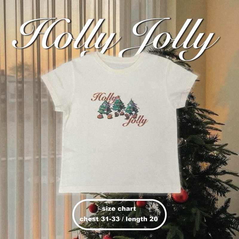 “HollyJolly”babytee!🎄