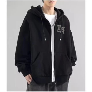 TS MEN เสื้อกันหนาวมีซิป เสื้อแขนยาวมีฮู้ด ผ้าสำลี ผ้าหนาดีใส่สบาย รุ่น0213