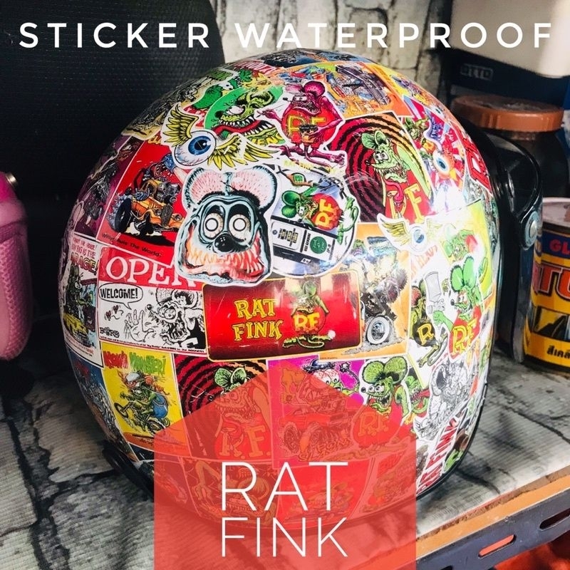 Sticker Water Proof สติ๊กเกอร์กันน้ำคุณภาพดีลอกไม่ทิ้งคราบกาว ติดรถ หมวกกันน็อค กระเป๋าเดินทาง