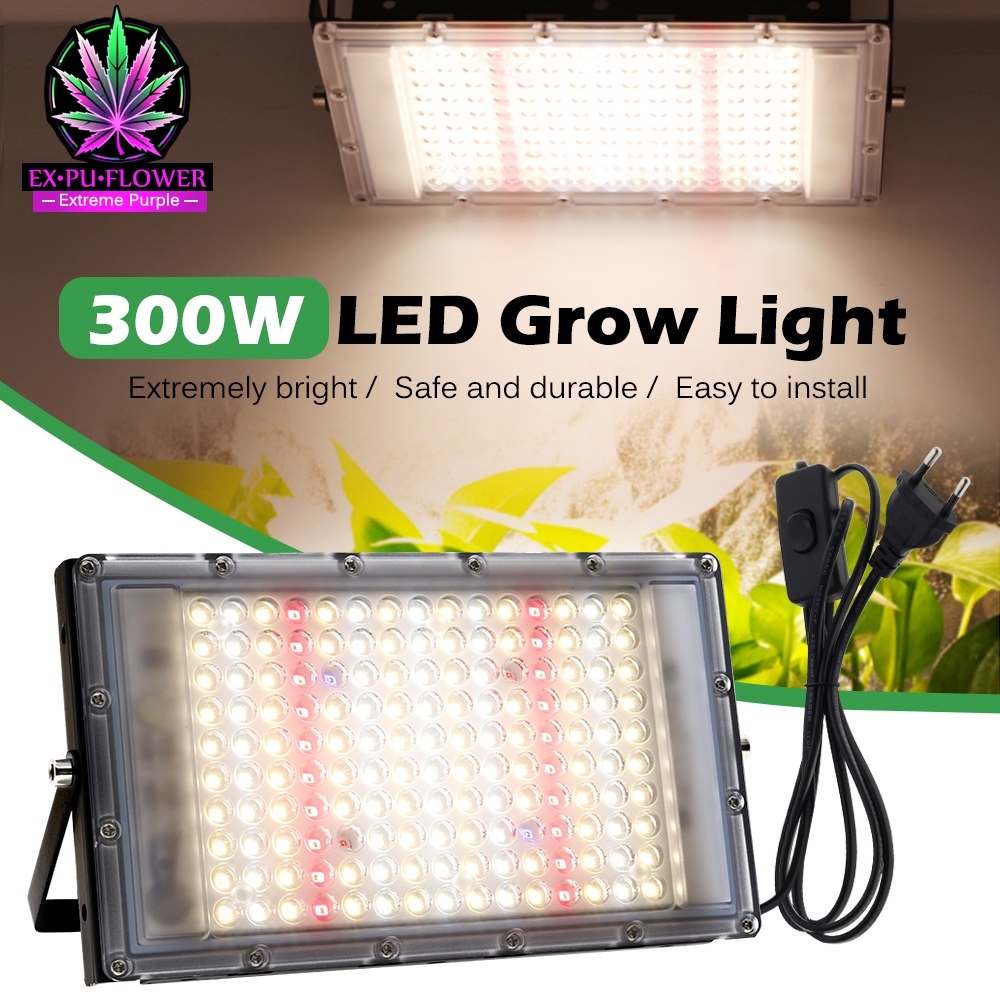 220V Full Spectrum LED Grow Light 50W 100W 300Wไฟปลุกต้นไม้ ไฟช่วยต้นไม้ตัวเร็ว ไฟปลูกต้นไม้ ไฟปลูกก
