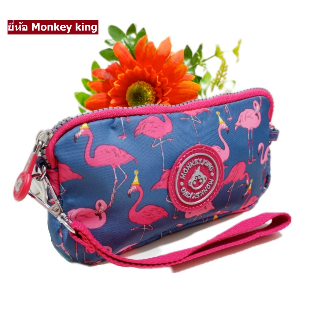 กระเป๋าถือใบยาว Monkey King ใส่เงินใส่บัตรใส่มือถือ ของแท้มีคุณภาพ รุ่นK-70109