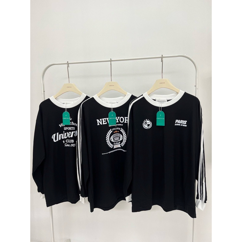 พร้อมส่ง เสื้อแขนยาว เสื้อยืดแขนยาว เสื้อกันหนาว Chuka
