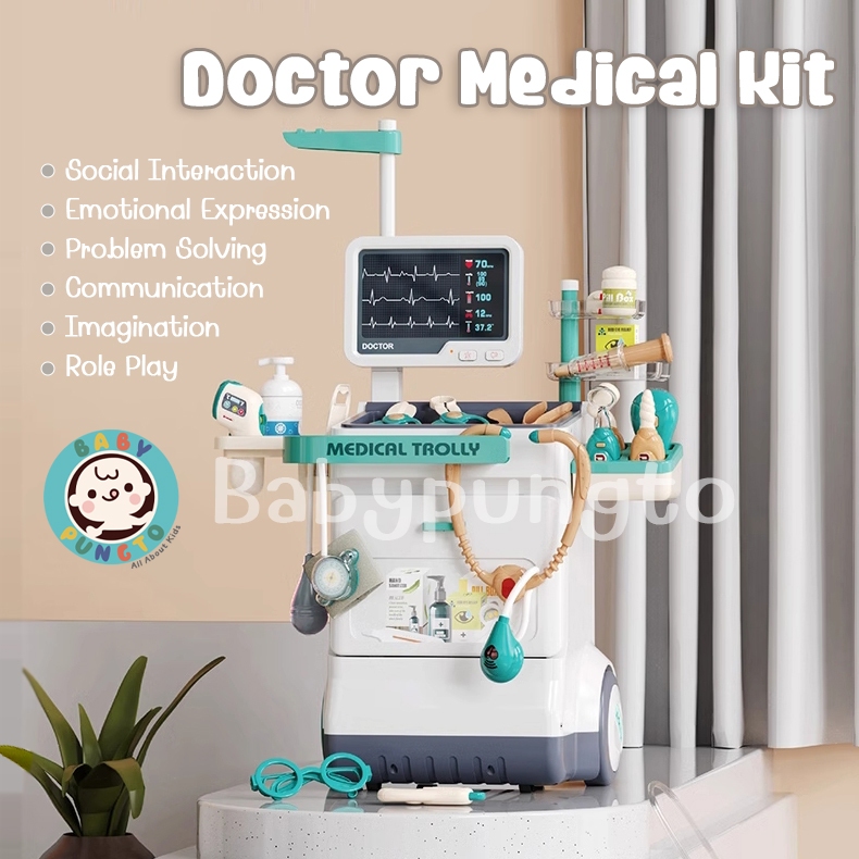 Doctor Medical Game Set (26 pcs.) **กล่องบรรจุบุบ** ของเล่นเด็ก คลินิก คุณหมอ | ของเล่นเสริมพัฒนาการ จำลอง บทบาทสมมุติ