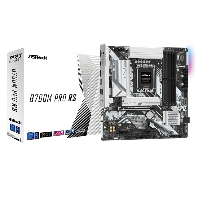 เมนบอร์ด MAINBOARD ASROCK B760M PRO RS (DDR5) (SOCKET LGA 1700) (MICRO-ATX)