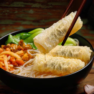 ฟองเต้าหู้ม้วนผสมสาหร่าย ฟองเต้าหู้ทอด ชาบู สุกี้ หม่าล่า หม้อไฟ โจ๊ก สลัด海苔响玲卷