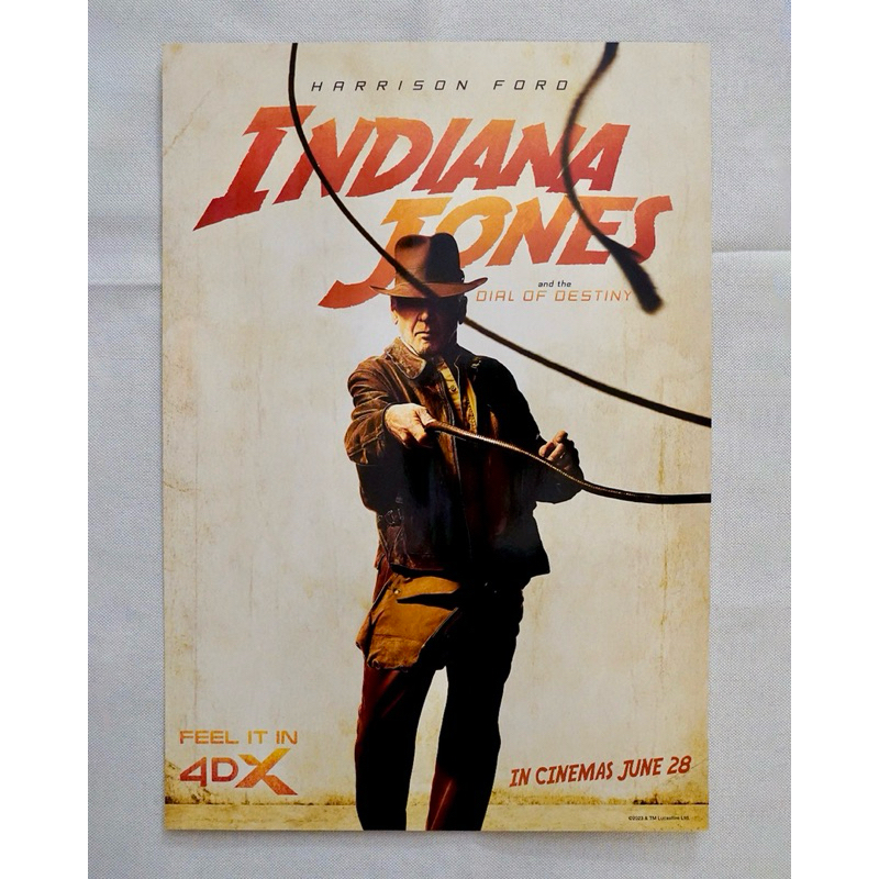 โปสเตอร์ของแท้ “INDIANA JONES 5” 4Dx จาก Major Cineplex - Poster “MISSION IMPOSSIBLE 7” 4Dx