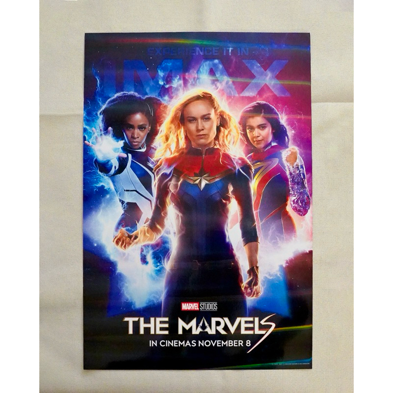 โปสเตอร์ของแท้ “THE MARVELS” IMAX จาก Major Cineplex - Poster “THE MARVELS” IMAX