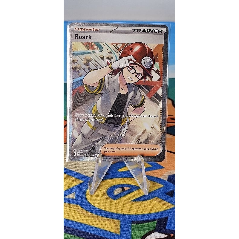 Pokemon Card "Roark Trainer 242/182" ENG Paradox Rift