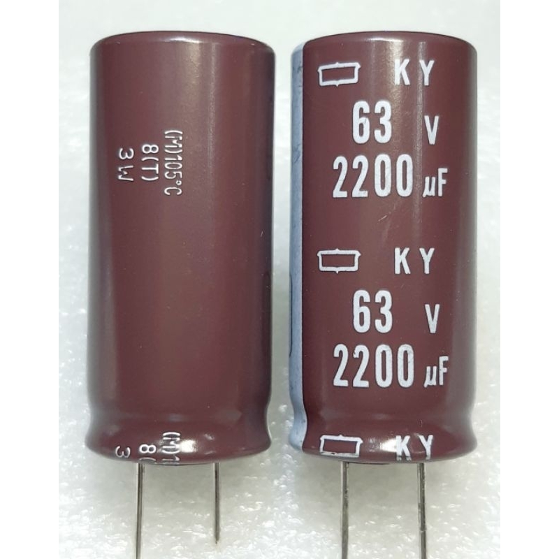 Nippon Chemi-Con KY 2200uf 63v Capacitor ตัวเก็บประจุ คาปาซิเตอร์