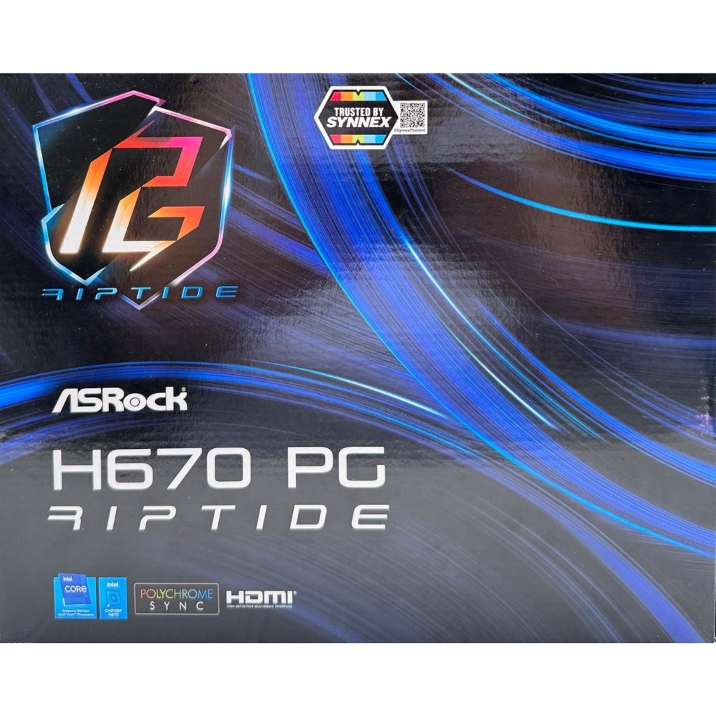 MAINBOARD (เมนบอร์ด) (1700) ASROCK H670 PG RIPTIDE DDR4 มือสอง ประกันไทย