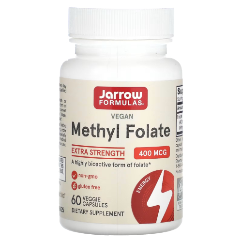 เมทิล โฟเลต, Jarrow Formulas, Methyl Folate,Extra Strength, 400 mcg, 60 Veggie Capsules