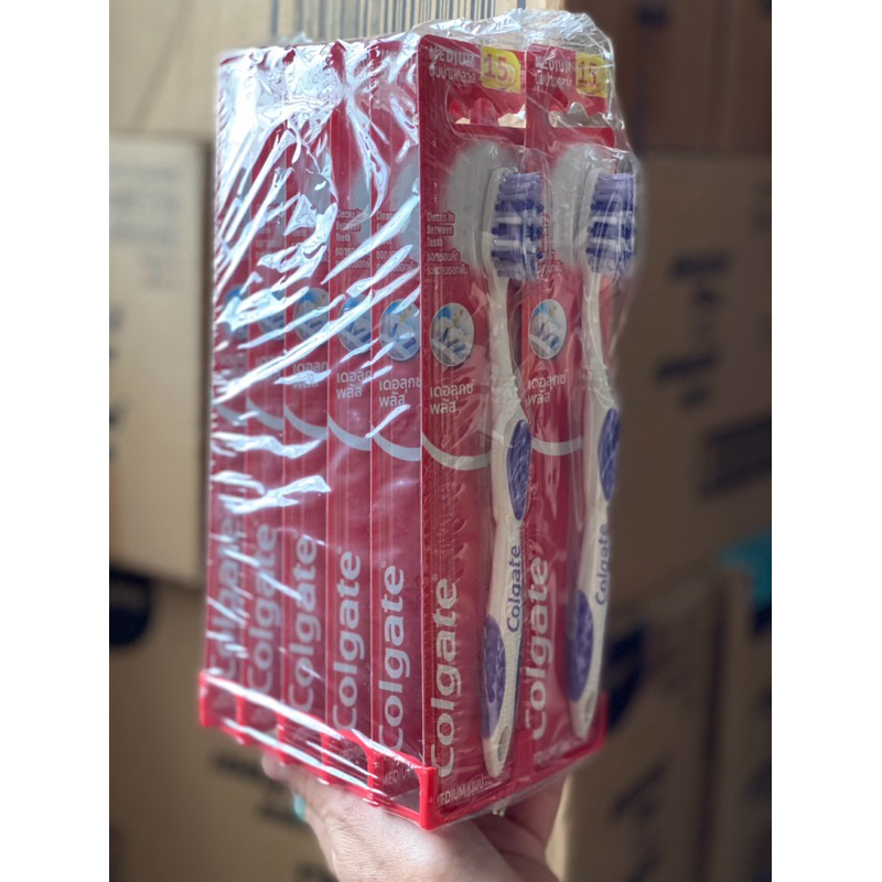 ยกแพค12ด้าม และ1ด้าม แปรงสีฟัน คอลเกต ของผู้ใหญ่ คละสีในแพ็ค