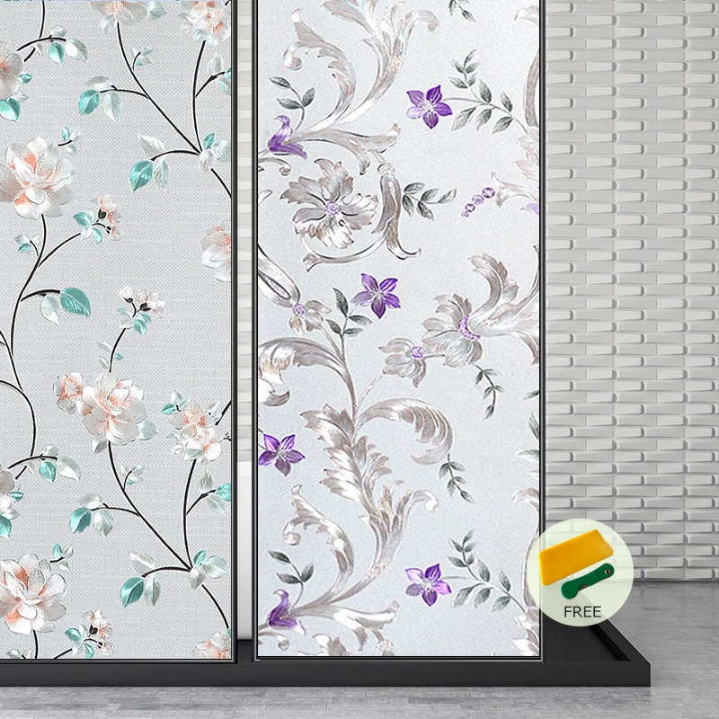 Window film ฟิล์มติดกระจกสูญญากาศ ยาว2เมตร สติกเกอร์กระจกสูญญากาศ ติดกระจก พรางตา ออฟฟิศ บ้าน คอนโด กรองแสง ลดความร้อน