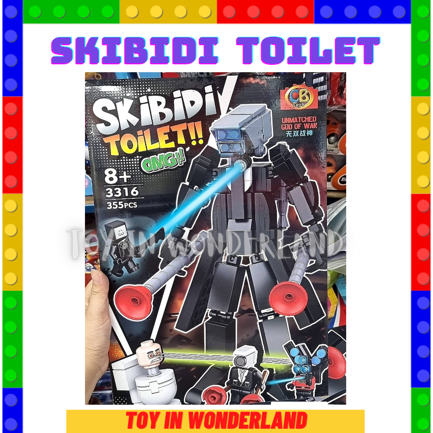 ของเล่นกล่องใหญ่ SKIBIDI TOILET TOY JP3316