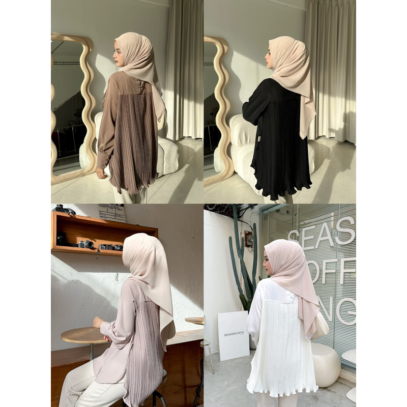 Back Pleated Top 🎞️ เสื้อตกแต่งหลังอัดพลีท