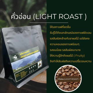 เมล็ดกาแฟออแกนิคเกรดพรีเมี่ยม เกรดA เชียงใหม่ วอชด์โพรเซส ดอยปู่หมื่น กาแฟอราบิก้า100% บรรจุถุงซิปล็อคติดวาล์ว 250 กรัม