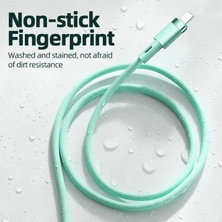 สายชาร์จซิลิโคน สายชาร์จเร็ว 3A สำหรับไอโฟน/Micro USB/Type-C Fast Charging ถ่ายโอนข้อมูลได้ สายชาร์จไทป์ c