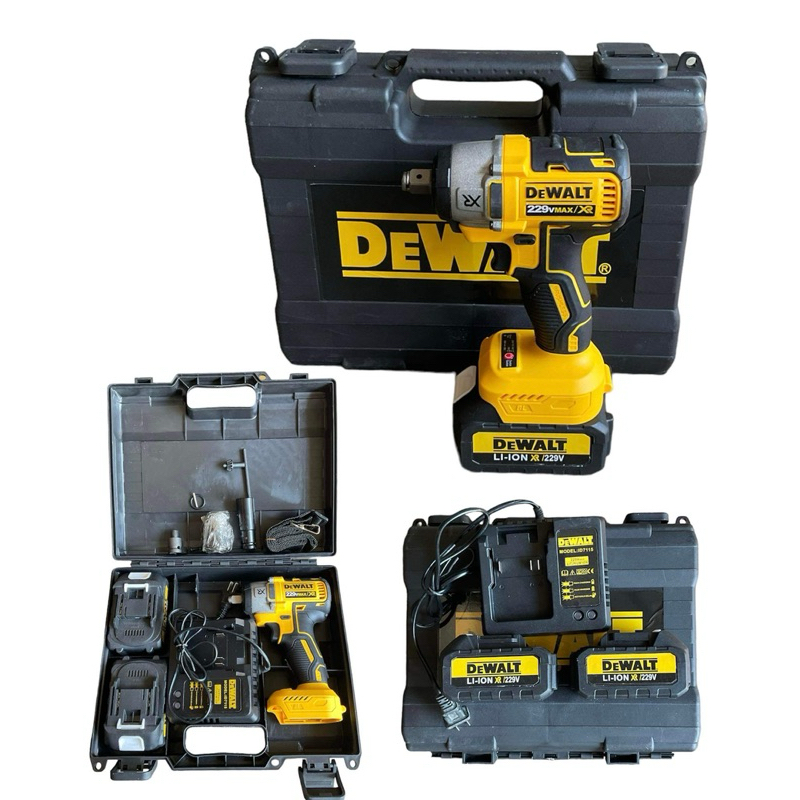 บล็อกไร้สาย229V DeWALTบล็อกไร้สาย 229V บล็อกแบต แปลงเป็นสว่านได้ สินค้าตรงปก รับประกันคุณภาพ (AAA)