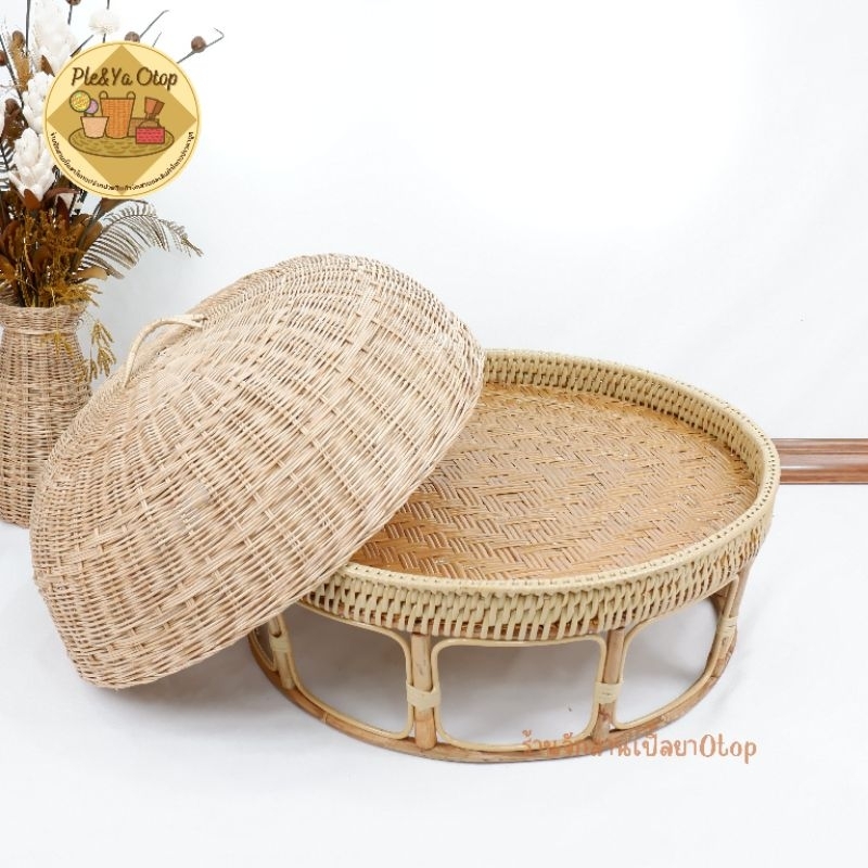 ขันโตกพร้อมฝาชี ชุดขันโตก+ฝาชีหวาย พร้อมส่ง - รูปที่ 5